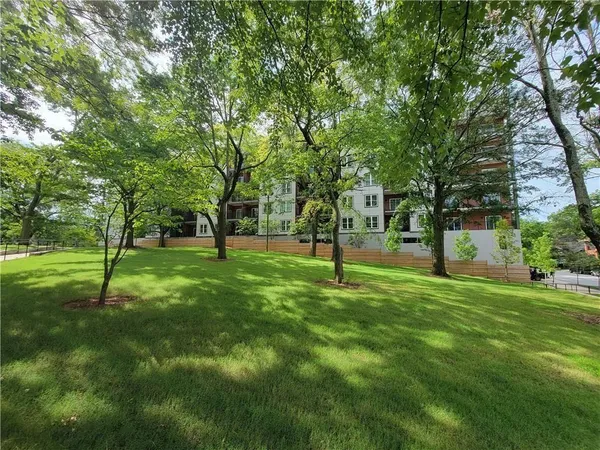a view of yard with green space