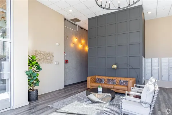 a outdoor space with a couch