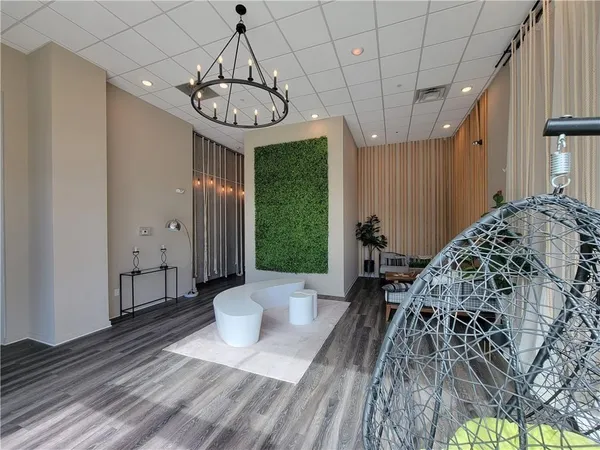 a very nice looking room with a large window