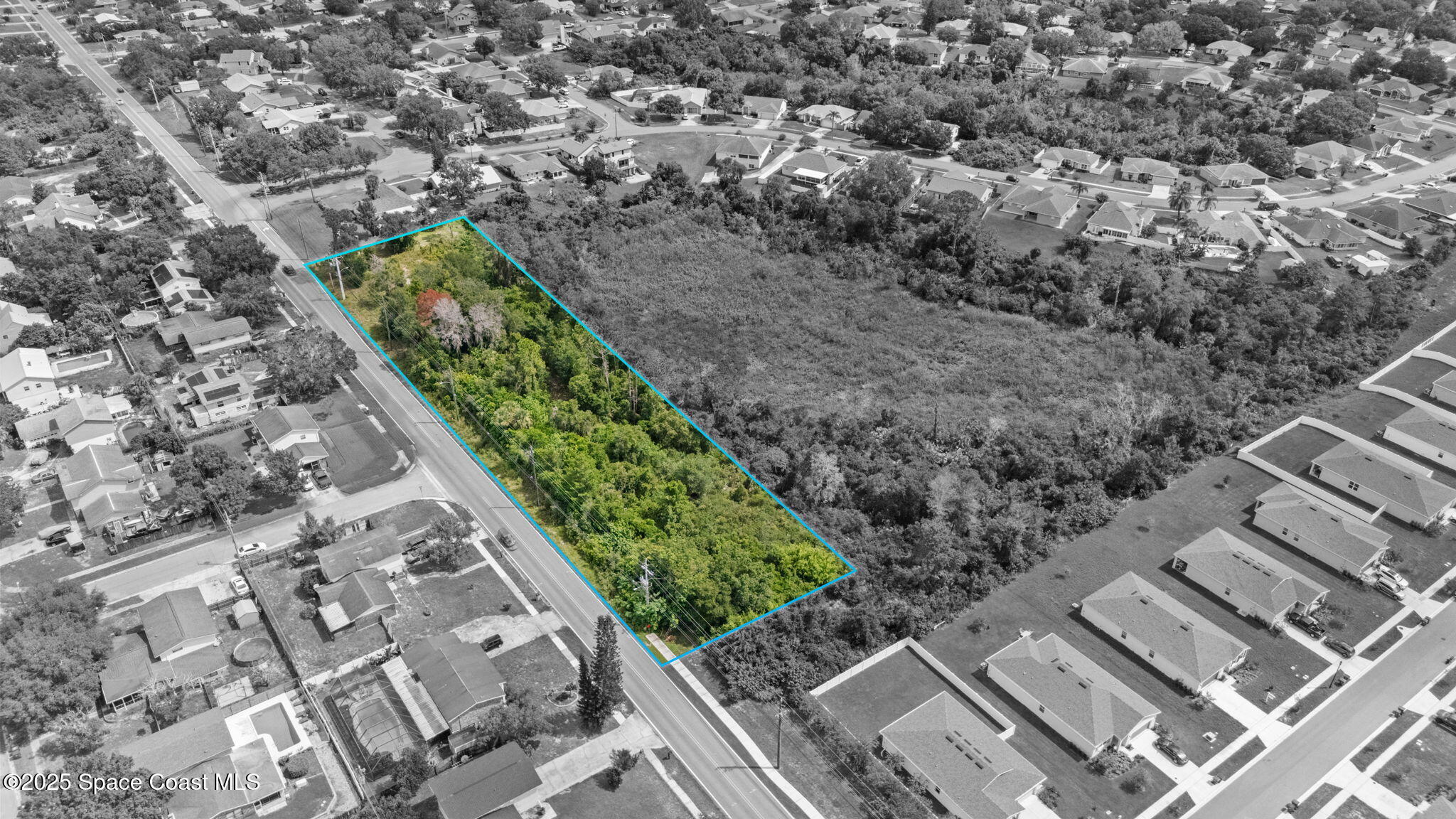 0 North Carpenter Road Titusville, FL 32796 - Photo 11 of 12 an aerial view of a house