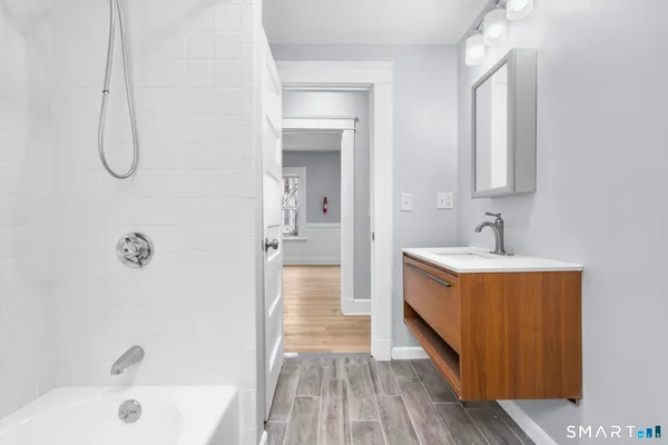 wooden floor in an empty room