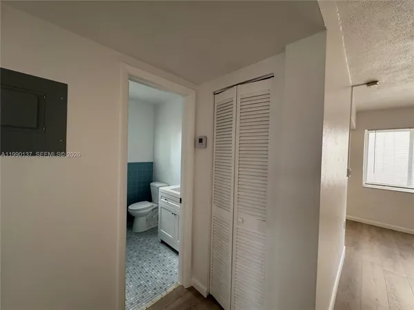 a bathroom with a toilet