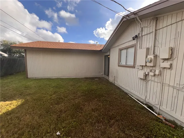 a backyard of a house