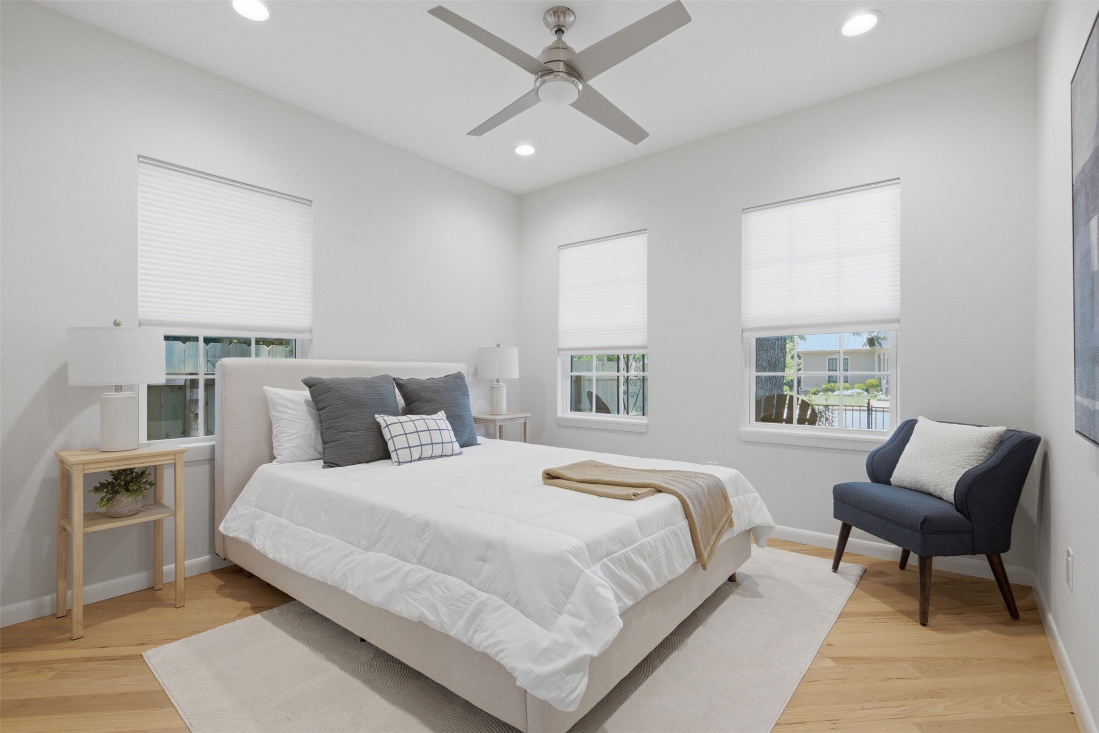 206 East 43rd Street Austin, TX 78751 - Photo 17 of 29 Windows anchor the bedroom, offers plenty of space for relaxation