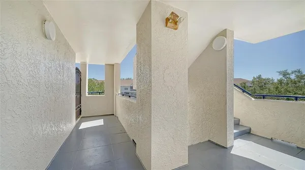 a view of a hallway with interior of the house