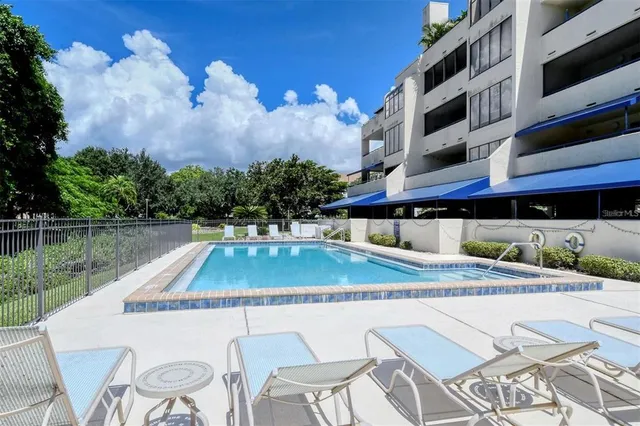 a view of street with sitting area