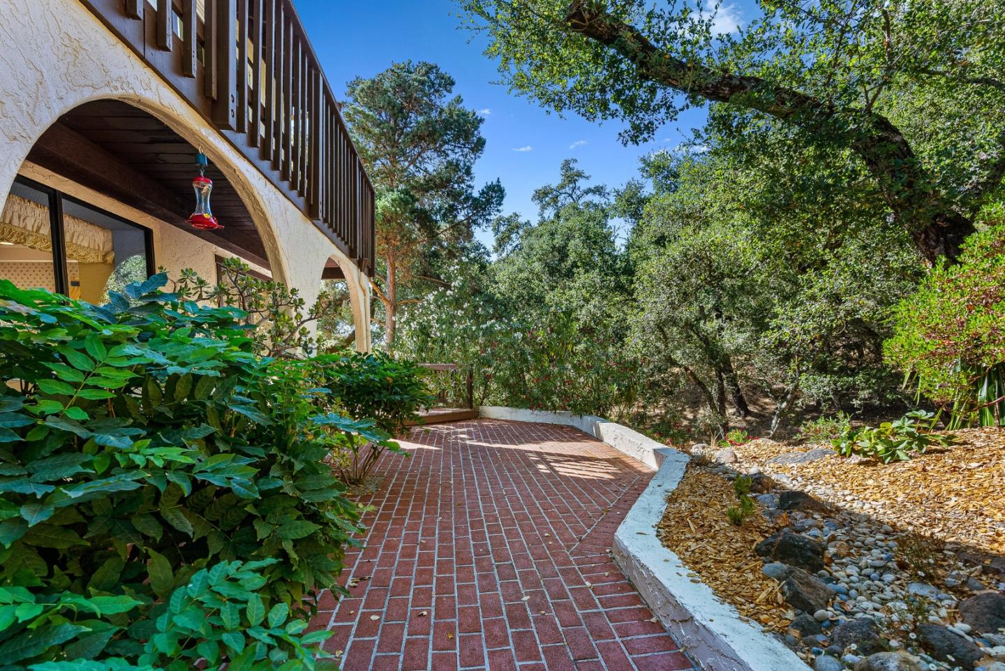 1375 Weston Ridge Road Scotts Valley, CA 95066 - Photo 11 of 68 a backyard of a house with lots of green space