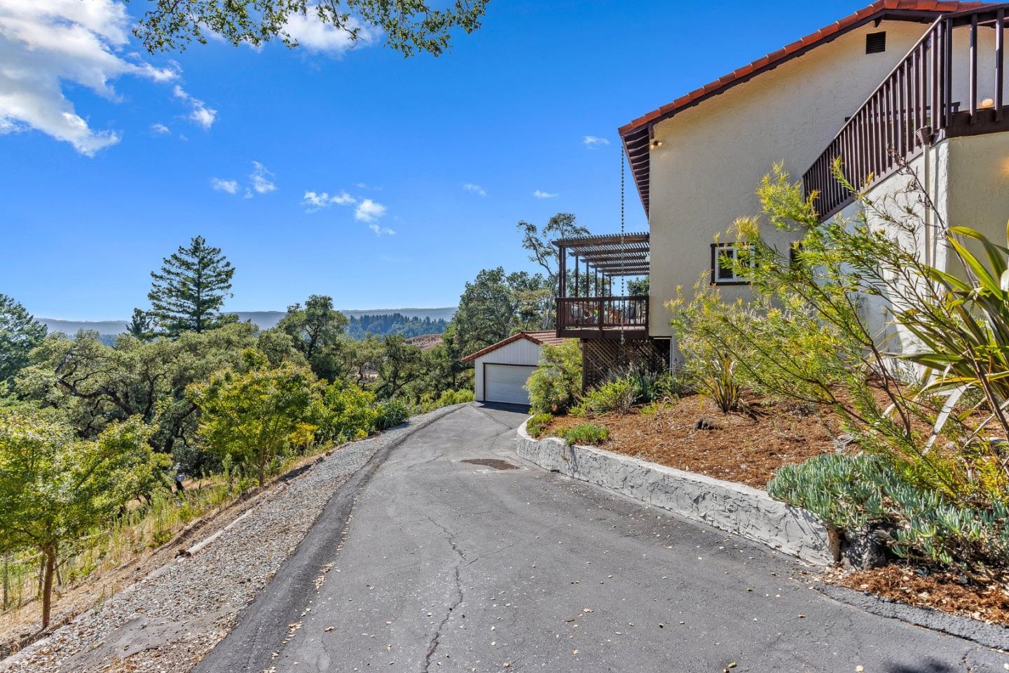 1375 Weston Ridge Road Scotts Valley, CA 95066 - Photo 14 of 68 a road view with garden