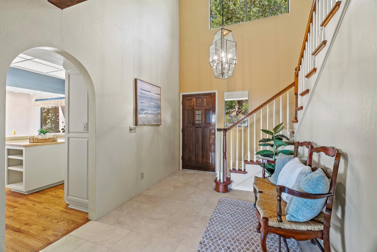 1375 Weston Ridge Road Scotts Valley, CA 95066 - Photo 21 of 68 a view of hall way with furniture and stairs