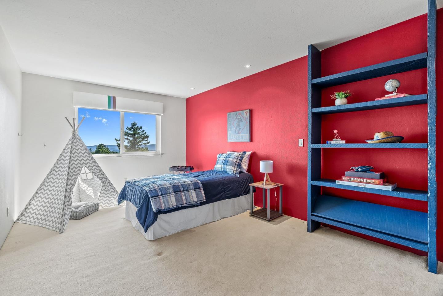 1375 Weston Ridge Road Scotts Valley, CA 95066 - Photo 38 of 68 a bedroom with a bed and dresser