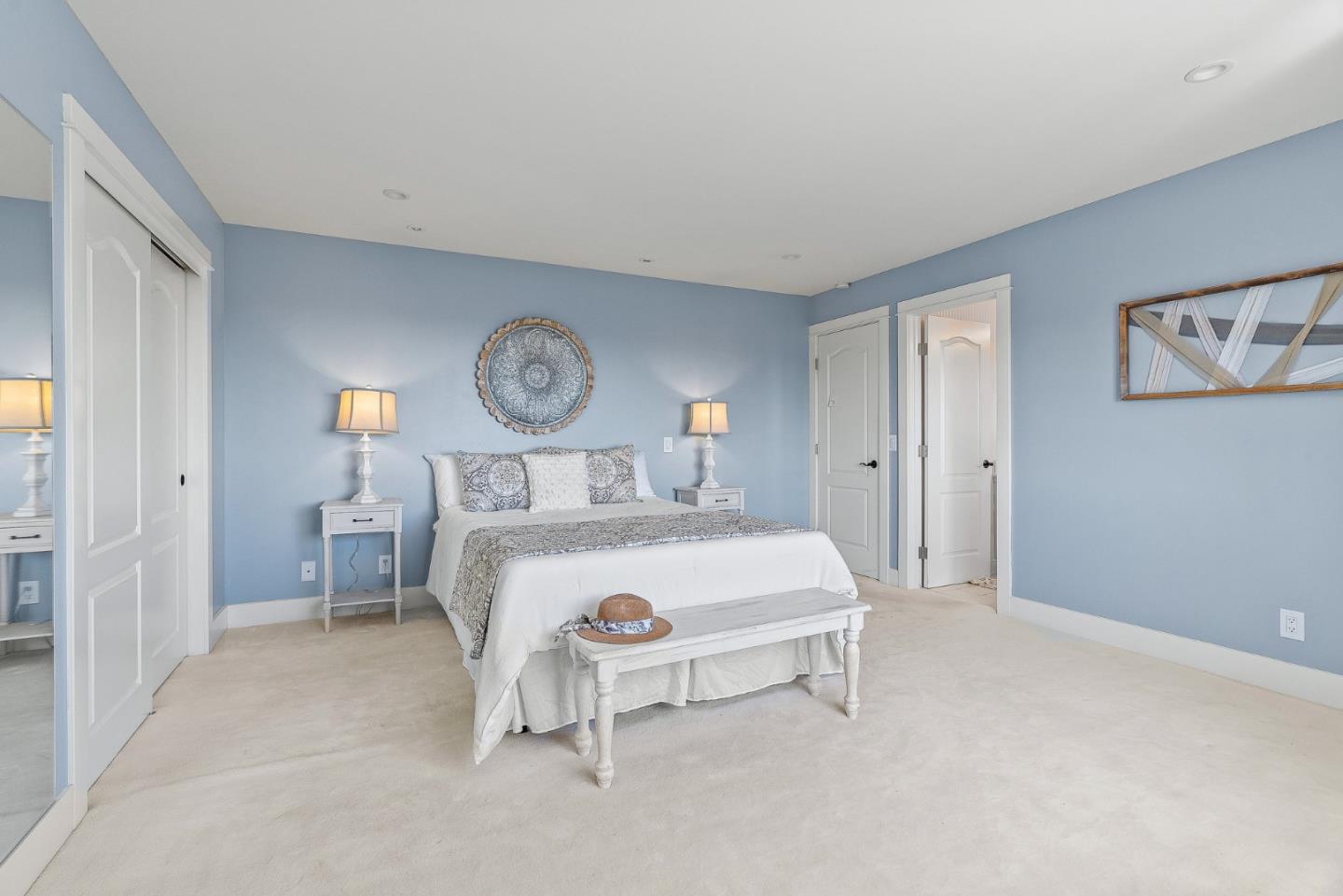 1375 Weston Ridge Road Scotts Valley, CA 95066 - Photo 40 of 68 a white bed sitting in a bedroom next to a window