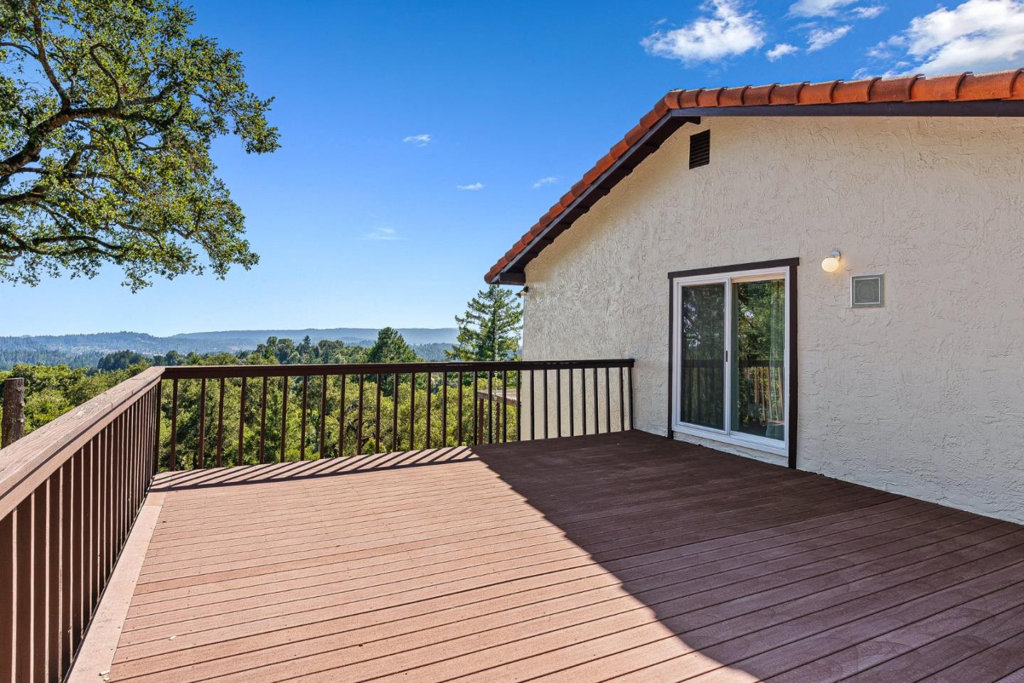 1375 Weston Ridge Road Scotts Valley, CA 95066 - Photo 46 of 68 a balcony with wooden floor and fence