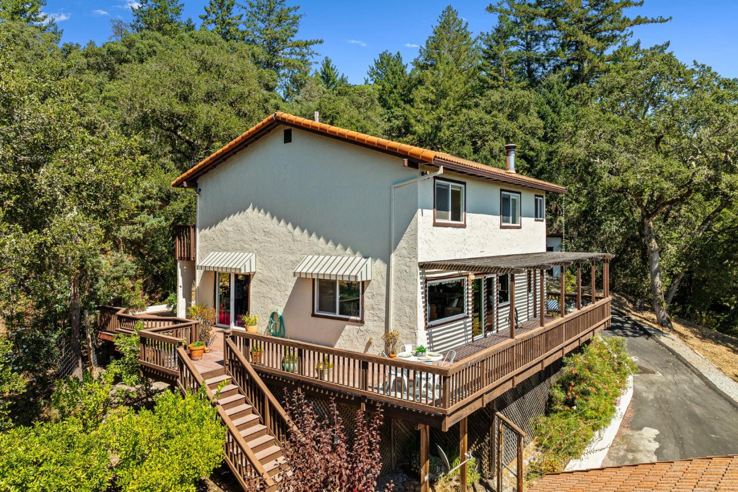 1375 Weston Ridge Road Scotts Valley, CA 95066 - Photo 60 of 68 a view of house with a roof deck