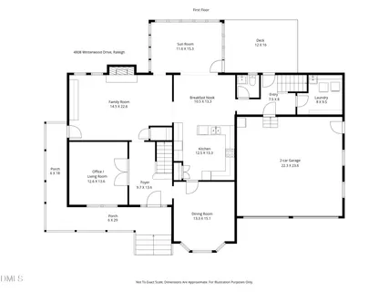 $975,000 | 4808 Winterwood Drive, Raleigh, NC 27613