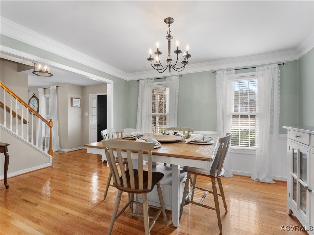 3640 Markey Road Midlothian, VA 23112 - Photo 17 of 42 a view of a dining room with furniture window and wooden floor