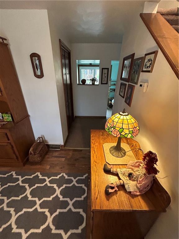 629 South Summit Street Derry, PA 15627 - Photo 11 of 30 a bedroom with a bed and wooden floor