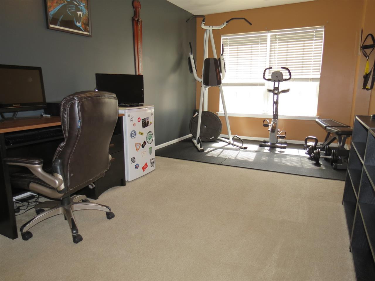 8620 Neuse Landing Lane, Unit 112 Raleigh, NC 27616 - Photo 11 of 16 another large 2nd floor bedroom being used as an office and work out room Bedroom