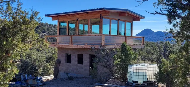 a front view of a house