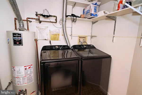 a close view of utility room