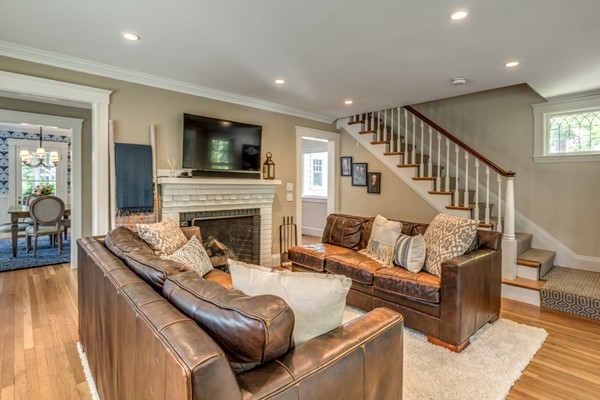 832 Webster Street Needham, MA 02492 - Photo 7 of 28 a living room with furniture and a flat screen tv