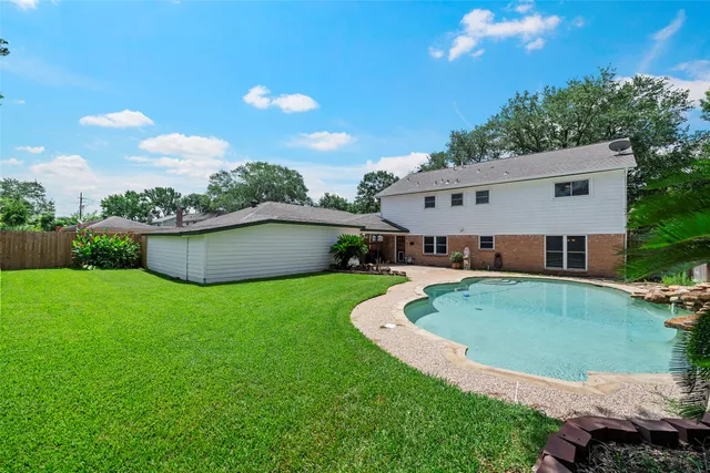 a view of a house with pool