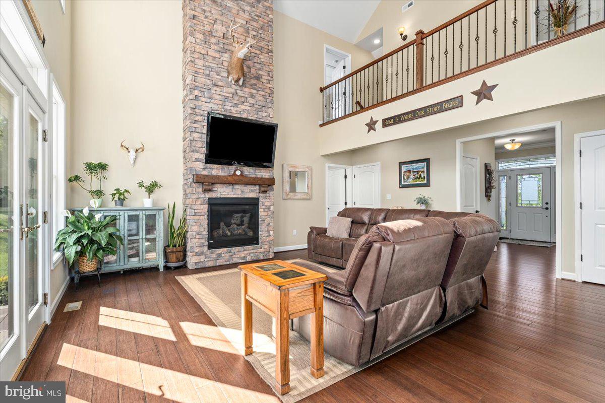 2802 Ward Kline Road Myersville, MD 21773 - Photo 19 of 85 Living room with upper level balcony