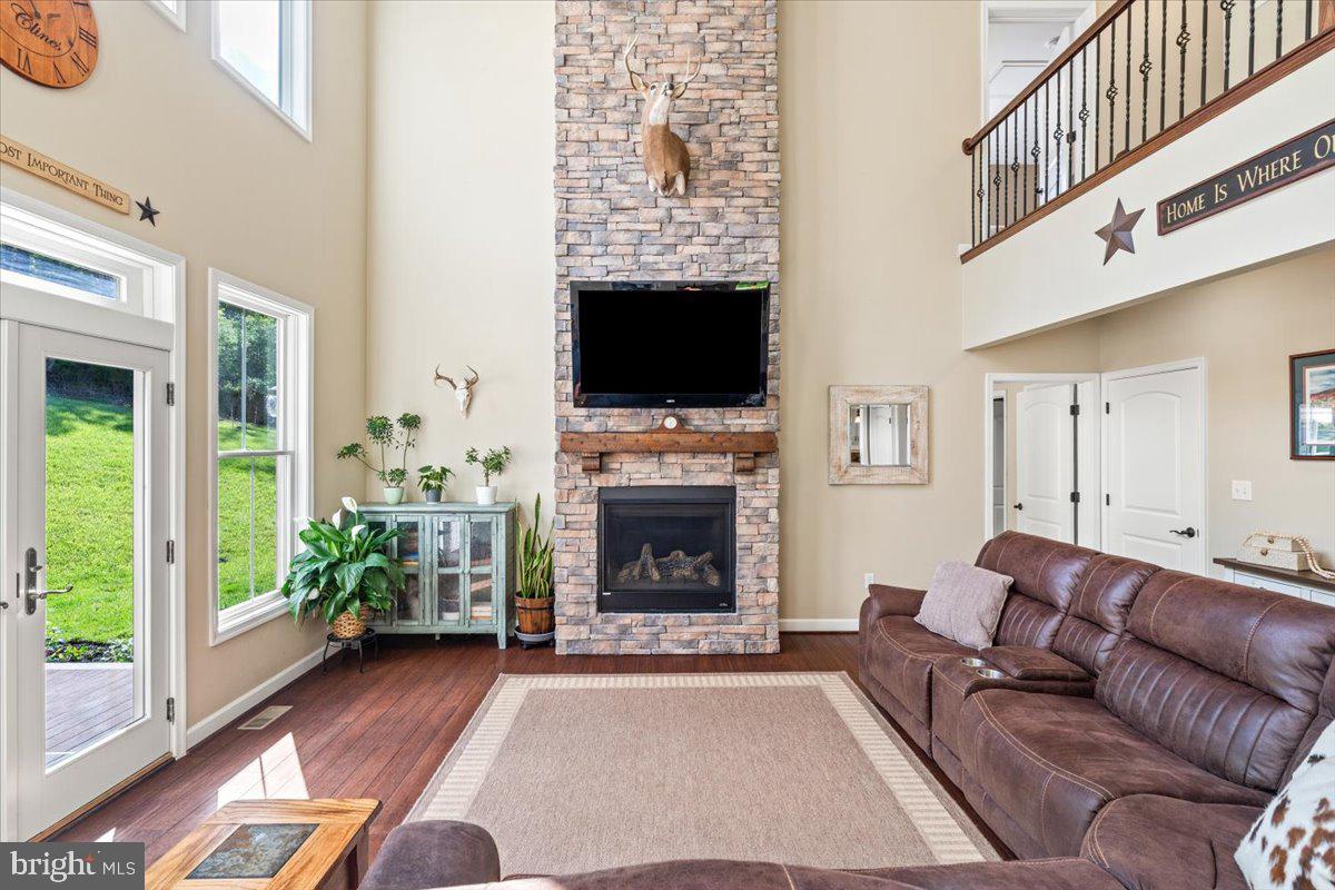 2802 Ward Kline Road Myersville, MD 21773 - Photo 20 of 85 Floor to ceiling stone fireplace