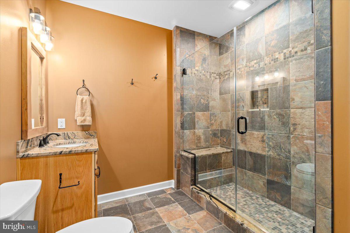2802 Ward Kline Road Myersville, MD 21773 - Photo 53 of 85 Lower level full bath with tiled shower