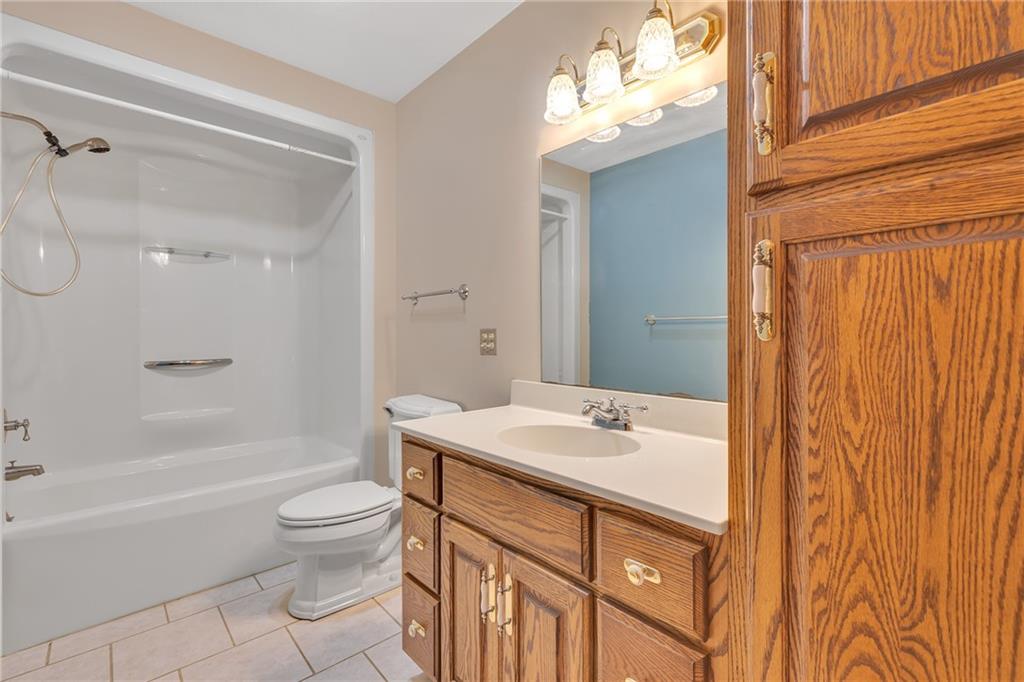 824 Old Millcreek Road Hookstown, PA 15050 - Photo 26 of 35 a bathroom with a sink a toilet and shower