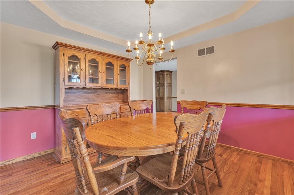 824 Old Millcreek Road Hookstown, PA 15050 - Photo 7 of 35 a view of a dining room with furniture and chandelier