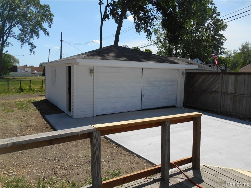 25754 Peter Kaltz Road Warren, MI 48091 - Photo 66 of 68 GARAGE VIEW FROM THE DECK
