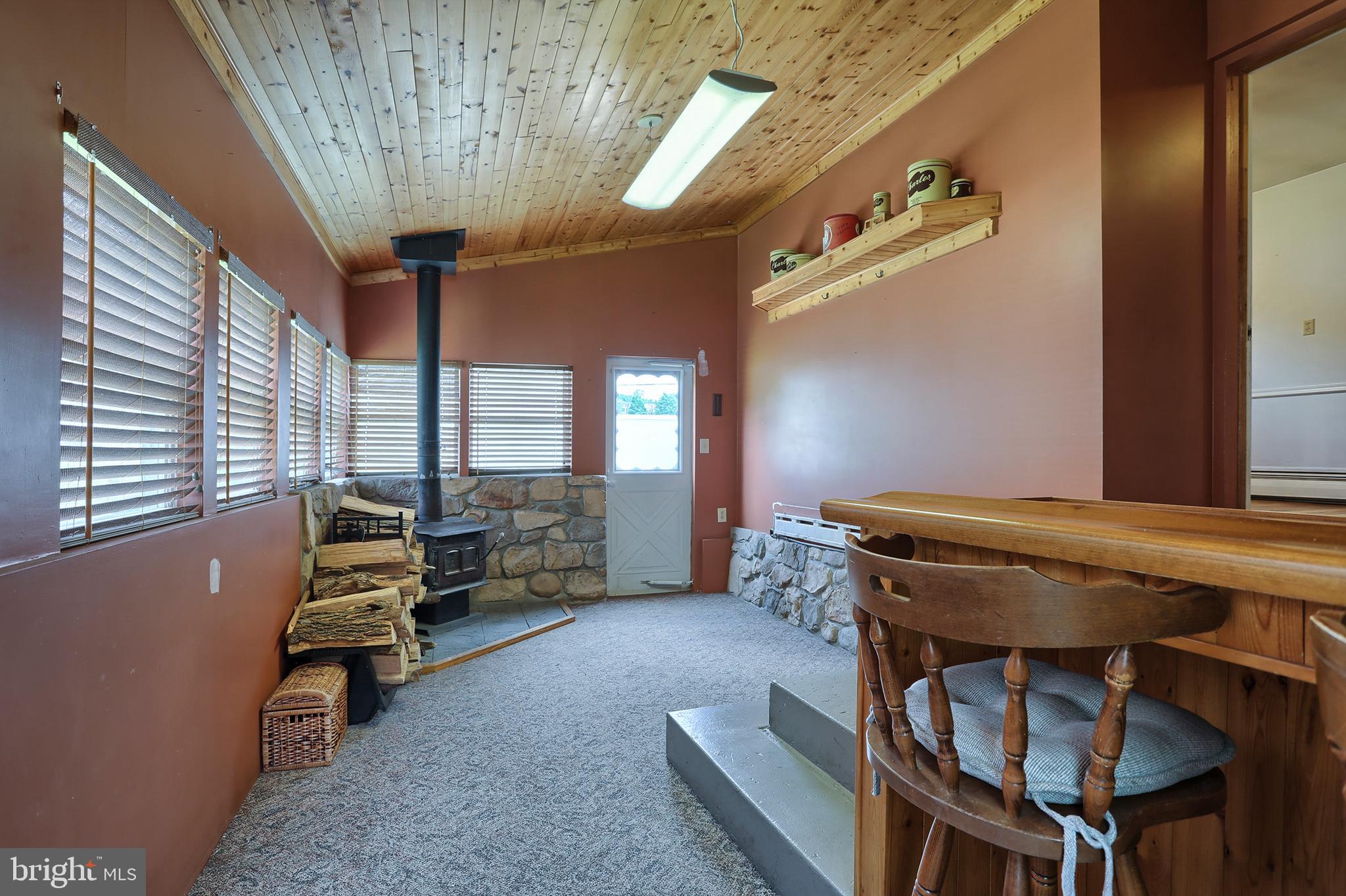 114 Anthracite Road Lebanon, PA 17042 - Photo 16 of 30 Family room, wood ceiling, built in bar