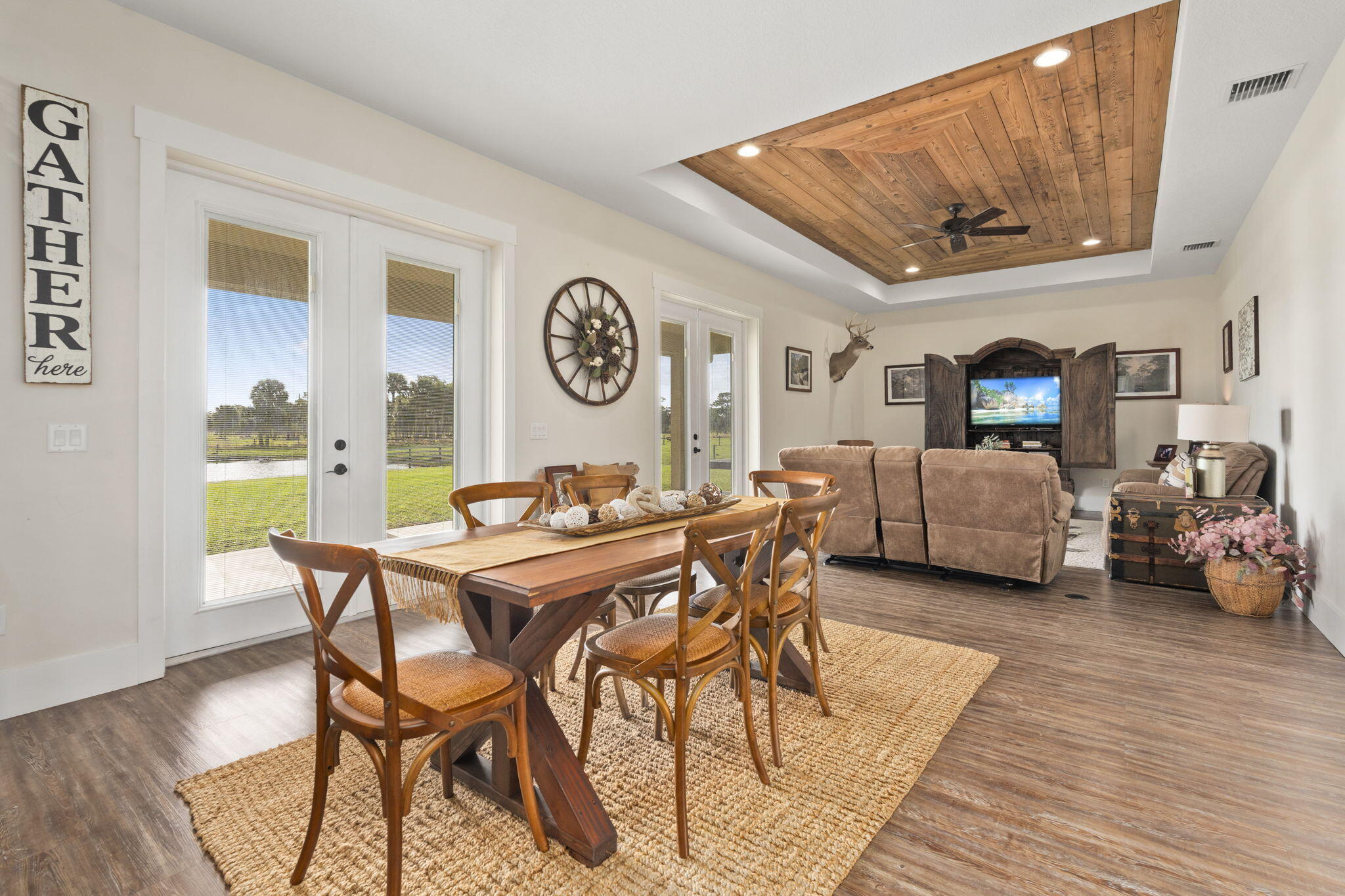 1720 South Brocksmith Road Fort Pierce, FL 34945 - Photo 13 of 53 a living room with furniture and a wooden floor