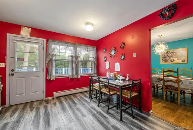 a view of a room with music instruments