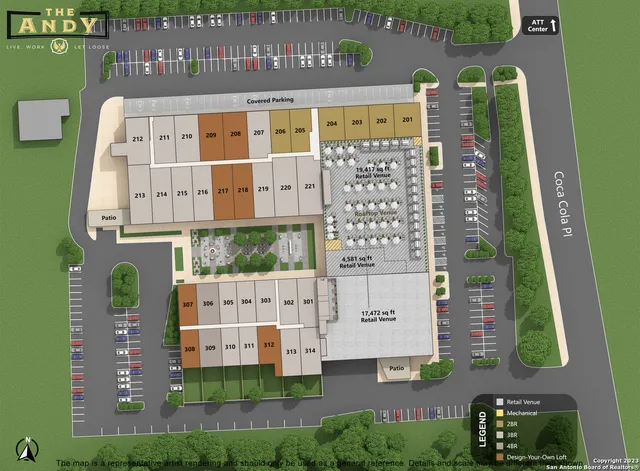 a front view of a building