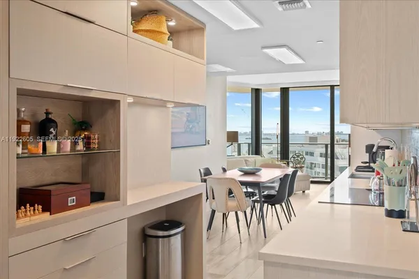 a view of a balcony with lake view
