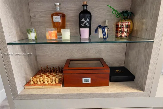 a view of a swimming pool and a yard