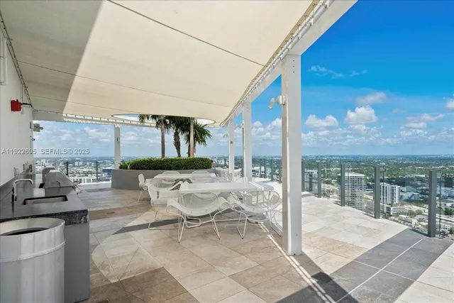 a living room with lots of furniture