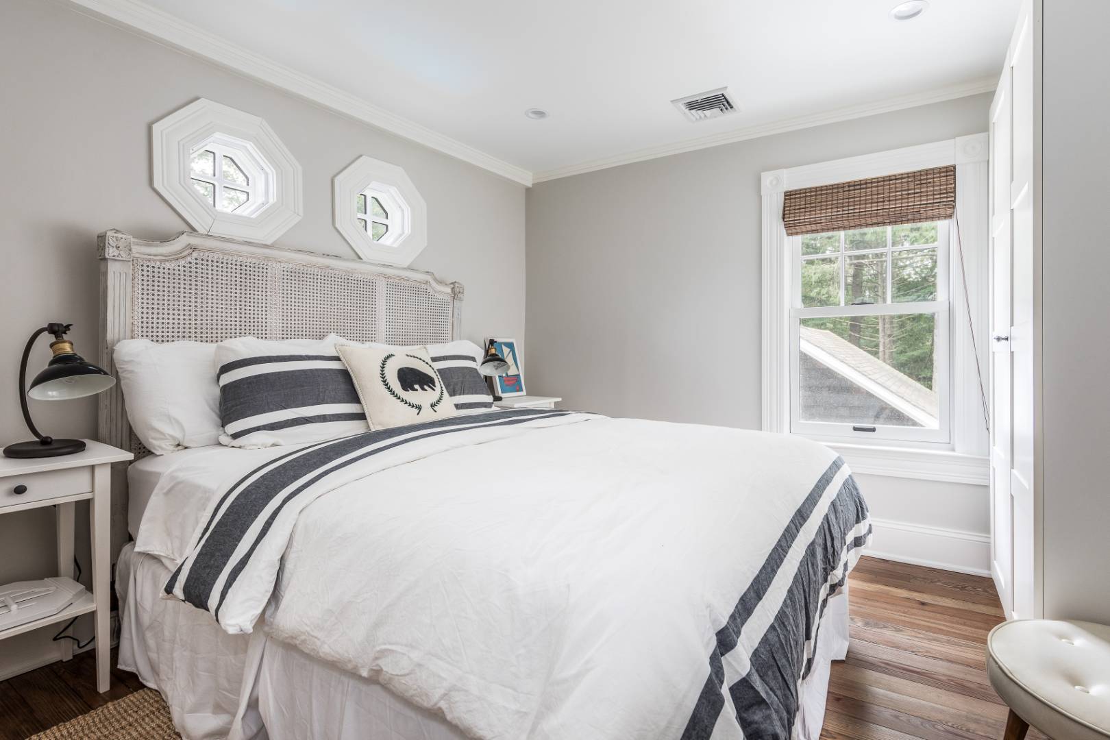 46 Maple Lane East Hampton, NY 11937 - Photo 13 of 21 a bedroom with a bed and wooden floor