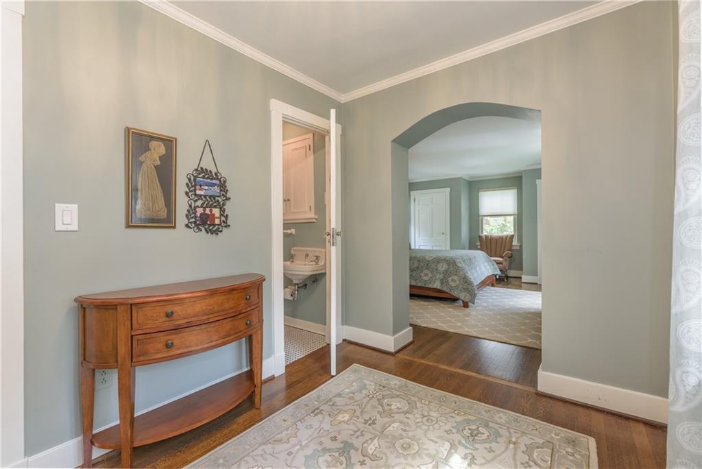 308 Maple Lane Sewickley, PA 15143 - Photo 21 of 25 a bedroom with a bed and a view of bathroom
