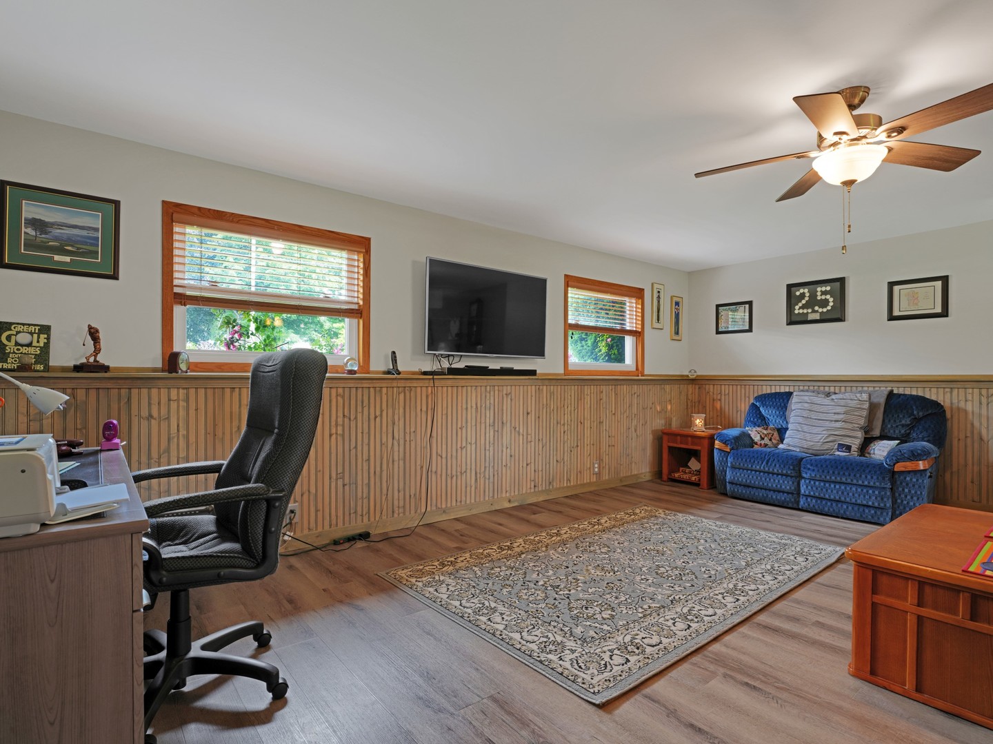 58 South Beck Road Lindenhurst, IL 60046 - Photo 31 of 37 a view of a workspace with furniture and a window