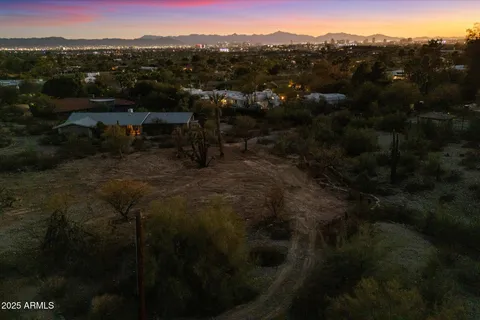 a view of city and mountain