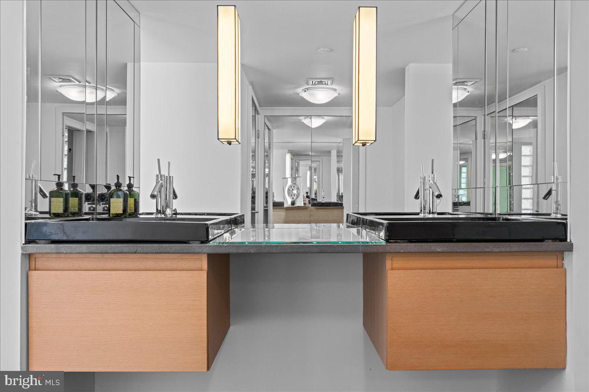 350 River Road, Unit D10 New Hope, PA 18938 - Photo 24 of 41 a bathroom with a sink and a mirror