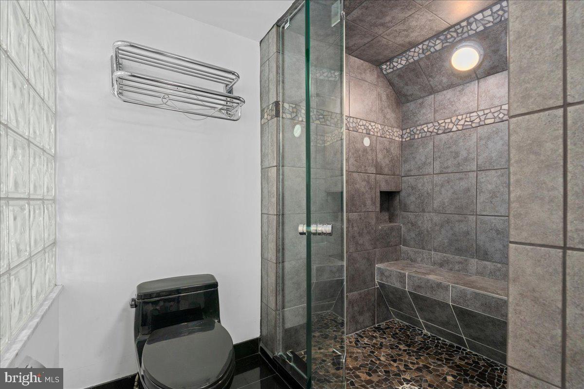 350 River Road, Unit D10 New Hope, PA 18938 - Photo 26 of 41 a bathroom with a toilet and a shower