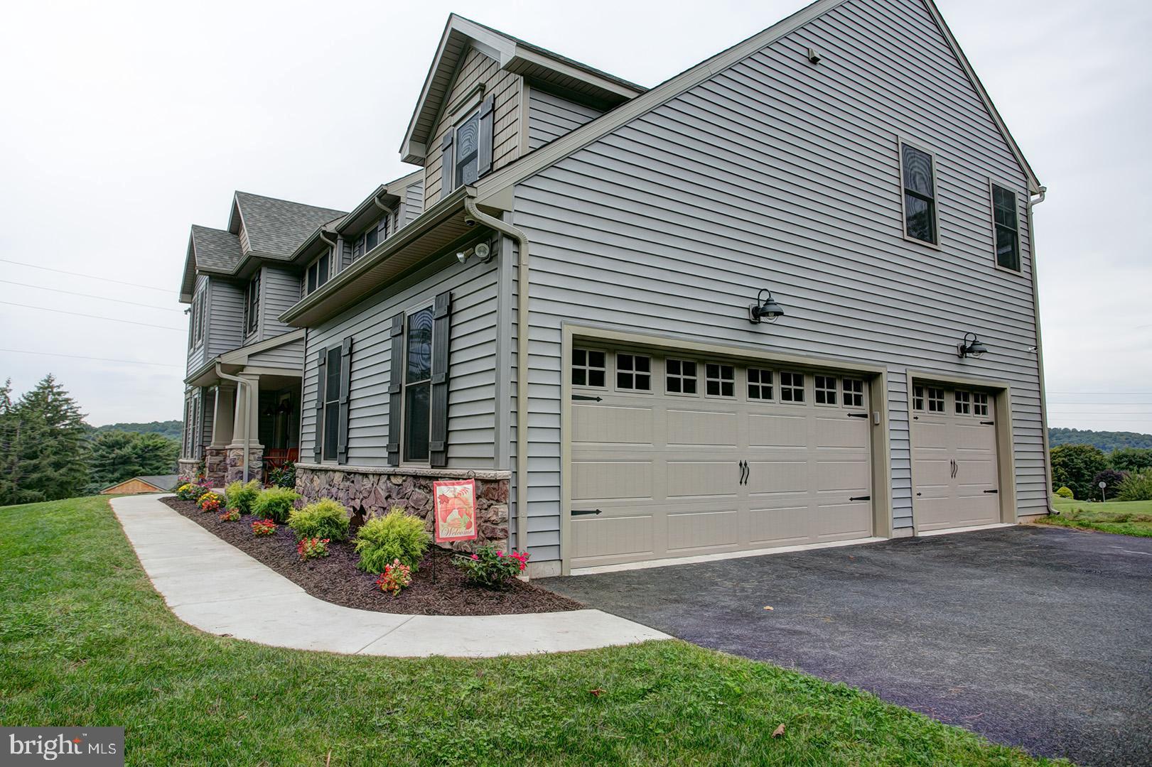 88 Mt Penn Road Reading, PA 19607 - Photo 3 of 35 Side Exterior- 3-Car Side Entry Garage W/ Openers