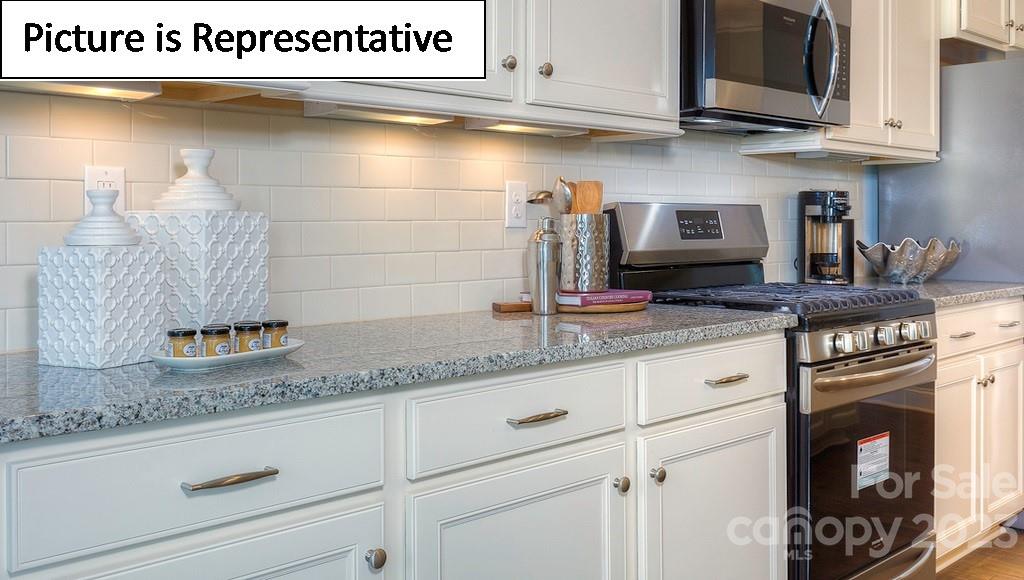 4190 Millstream Road Denver, NC 28037 - Photo 9 of 33 a kitchen with granite countertop a sink a stove and cabinets