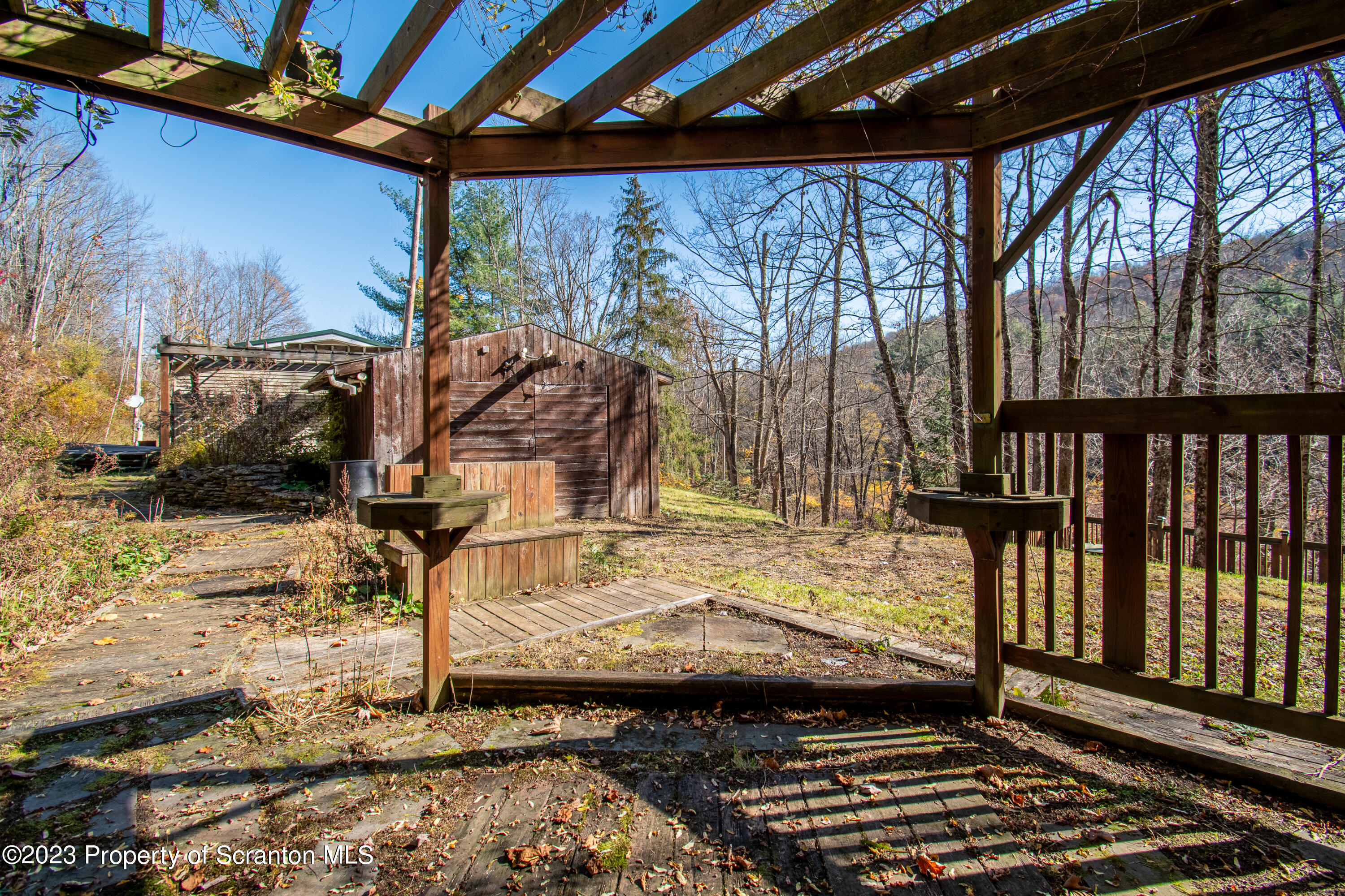 3489 Silver Creek Road Montrose, PA 18801 - Photo 14 of 35 a view of a balcony with wooden floor