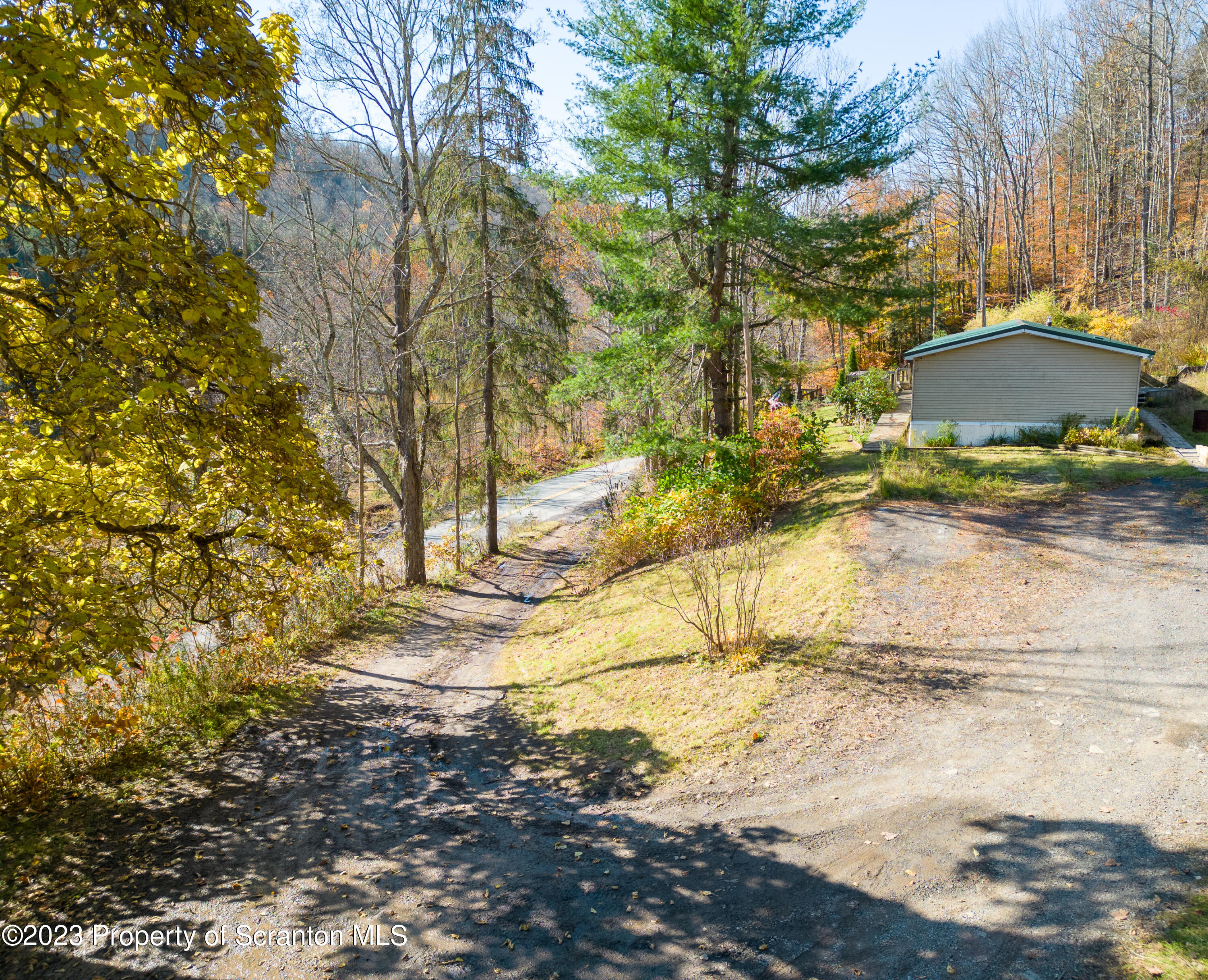 3489 Silver Creek Road Montrose, PA 18801 - Photo 17 of 35 a view of a yard with large trees