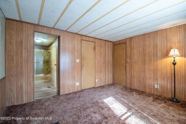 a kitchen with a stove and a cabinet