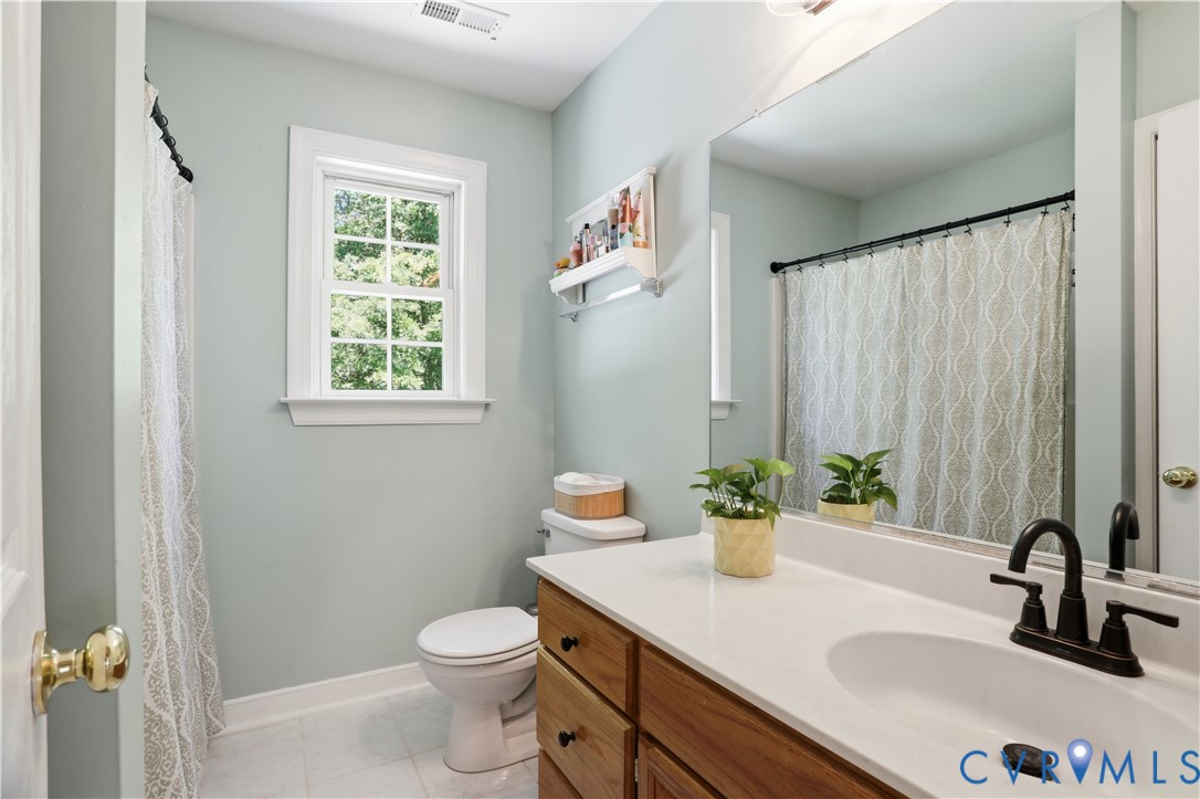 1570 Rock Castle Road Goochland, VA 23063 - Photo 36 of 53 Hall Bathroom featuring a single window, white tri